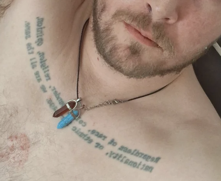 chest tattoo